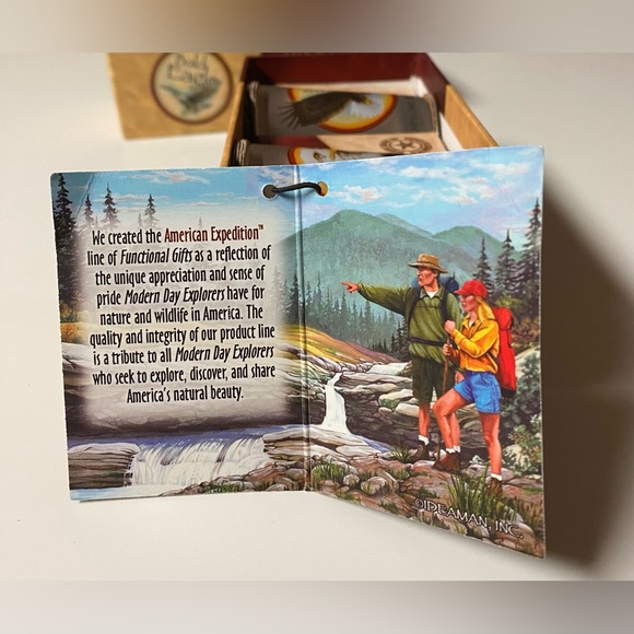 RARE! NWT! Vintage Collectible American Expedition Bald Eagle Shot Glass Set - Picture 5 of 7